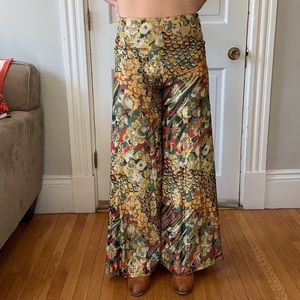 Vintage Wide Leg Pants - 60s - Psychedelic - INCREDIBLE